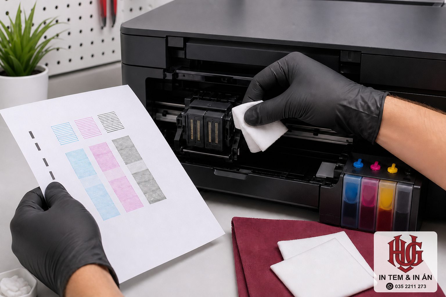 Kiểm tra và bảo trì liên quan đến vệ sinh dải encoder máy in: khi nào nên làm